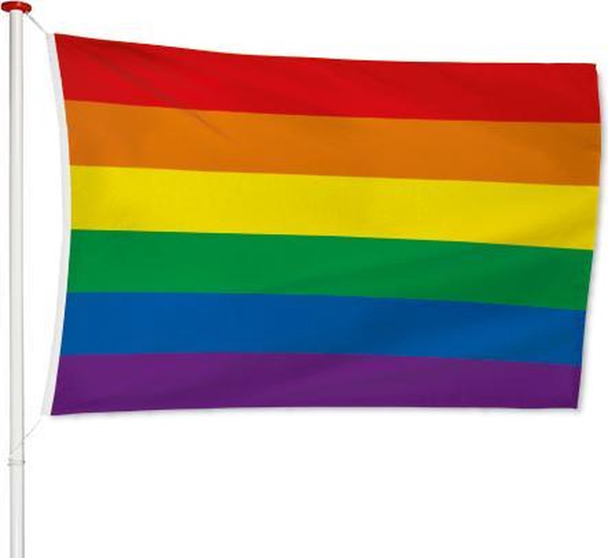 Regenboog Vlag 200x300cm | LGBT Gay Pride Vlag | Rainbow Flag | Regenboogvlag | Regenboog Decoratie
